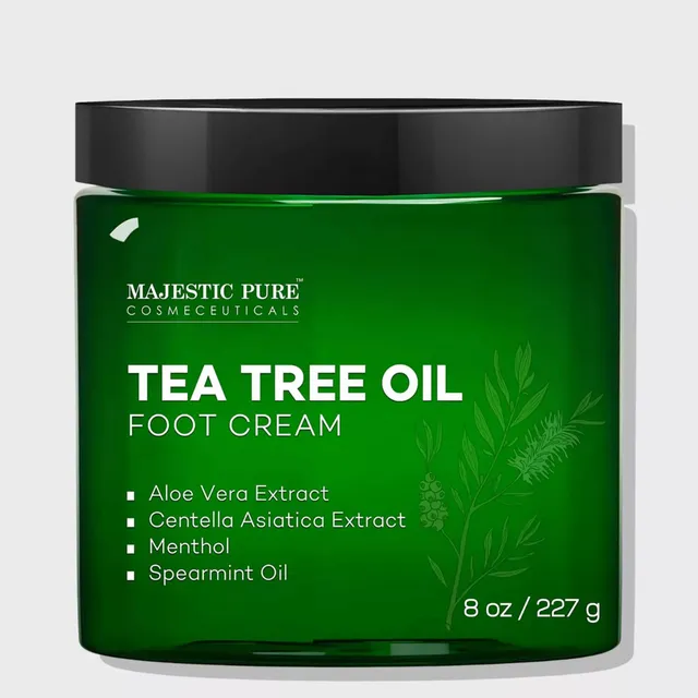 majestic-pure-tea-tree-foot-cream-with-aloe-vera-extract-8-oz image 1