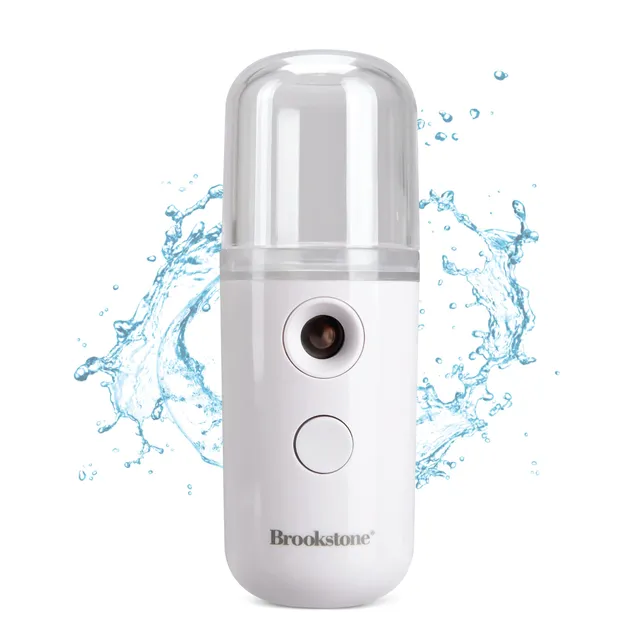 brookstone-portable-nano-facial-mister-usb-rechargeable-cool-mist-sprayer-with-3 image 1