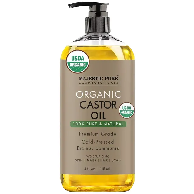 majestic-pure-organic-castor-oil-100-pure-natural-hair-and-skin-oil-4-fl-oz image 1