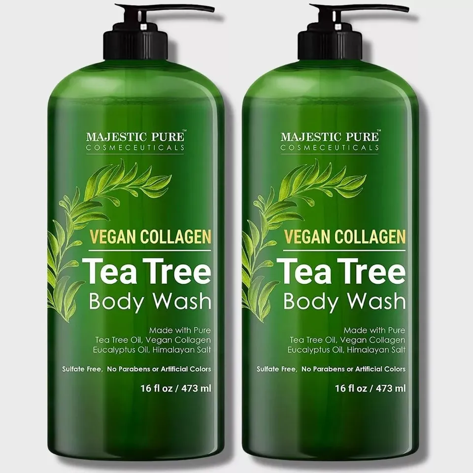 majestic-pure-vegan-collagen-tea-tree-body-wash-16-fl-oz-pack-of-2 image 1