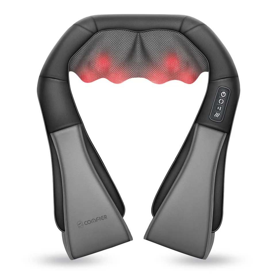 comfier-back-neck-massager-with-heat-shiatsu-shoulder-massager-2-intensity-level image 1
