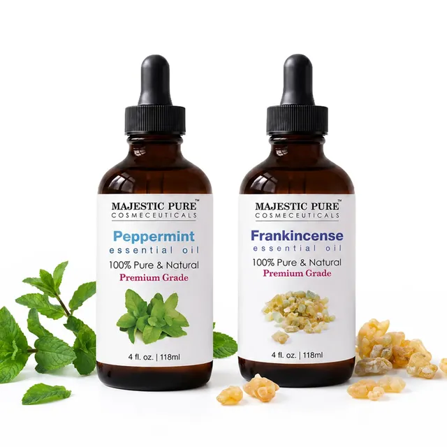 majestic-pure-frankincense-peppermint-essential-oil-duo image 1
