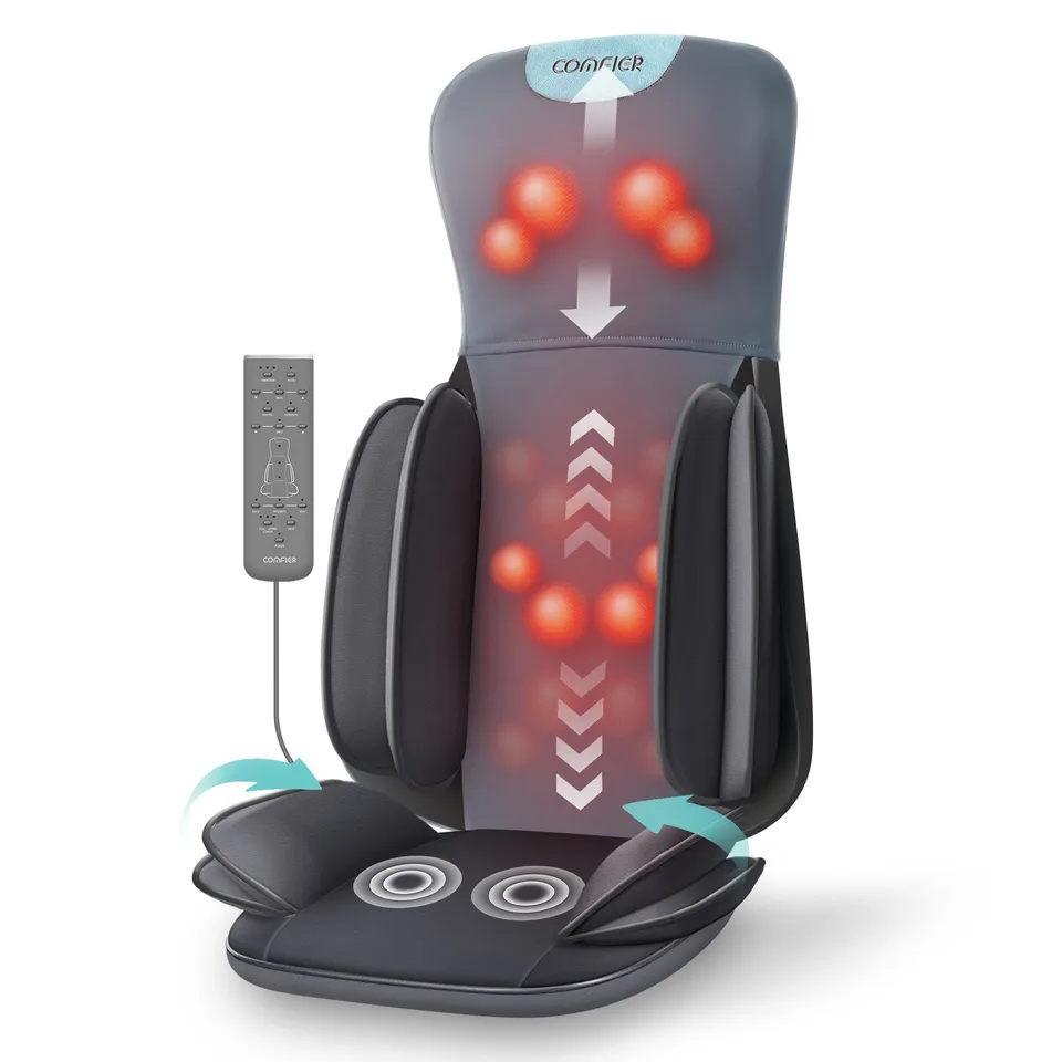 comfier-2209-full-back-coverage-massage-chair-pad-with-adjustable-neck-nodes-and image 1
