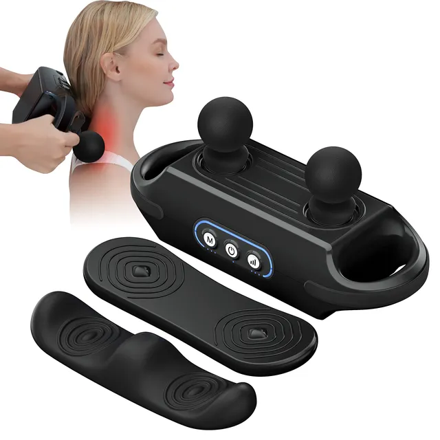 comfier-deep-tissue-massage-gun-with-3-speeds-3-interchangeable-heads-3600rpm-12 image 1