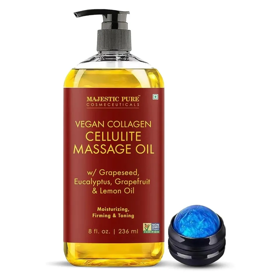 majestic-pure-vegan-collagen-cellulite-massage-oil-with-eucalyptus-oil-roller-8- image 1