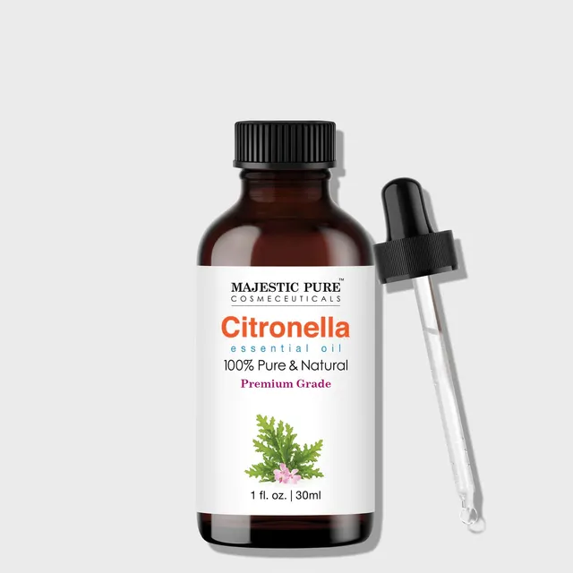 majestic-pure-citronella-essential-oil-4-fl-oz-100-pure-steam-distilled-for-arom image 1