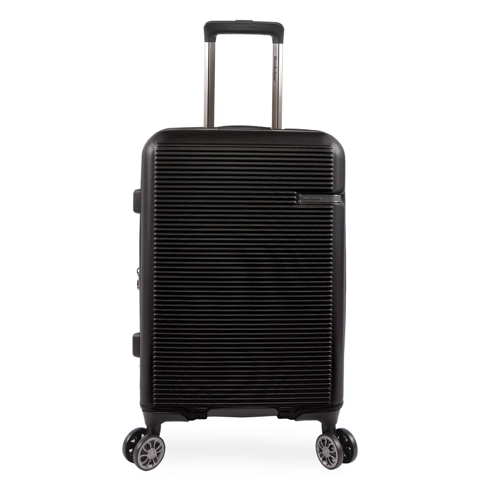 brookstone-nelson-21-spinner-suitcase-carry-on-with-usb-port-tsa-lock-expandable image 1