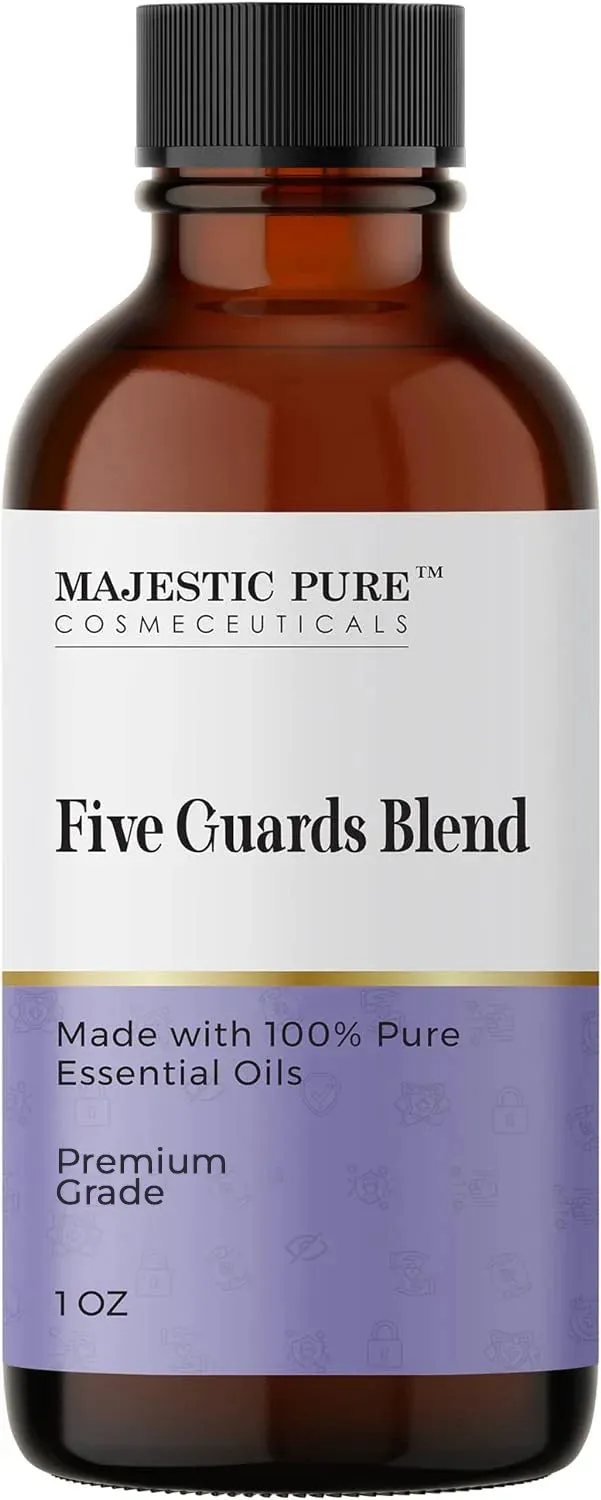 majestic-pure-essential-oil-blends-five-guard-1-fl-oz-uplifting-citrus-floral-bl image 1