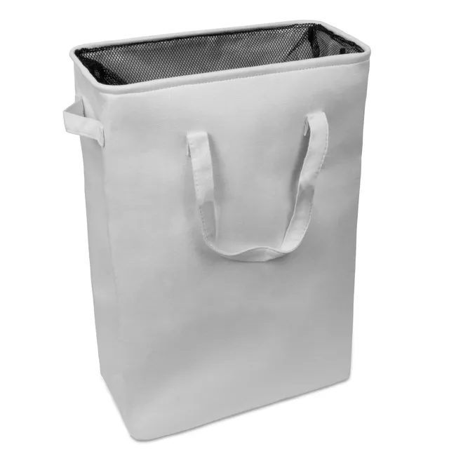 brookstone-slim-laundry-hamper-with-handles-foldable-travel-laundry-bag-for-dirt image 1