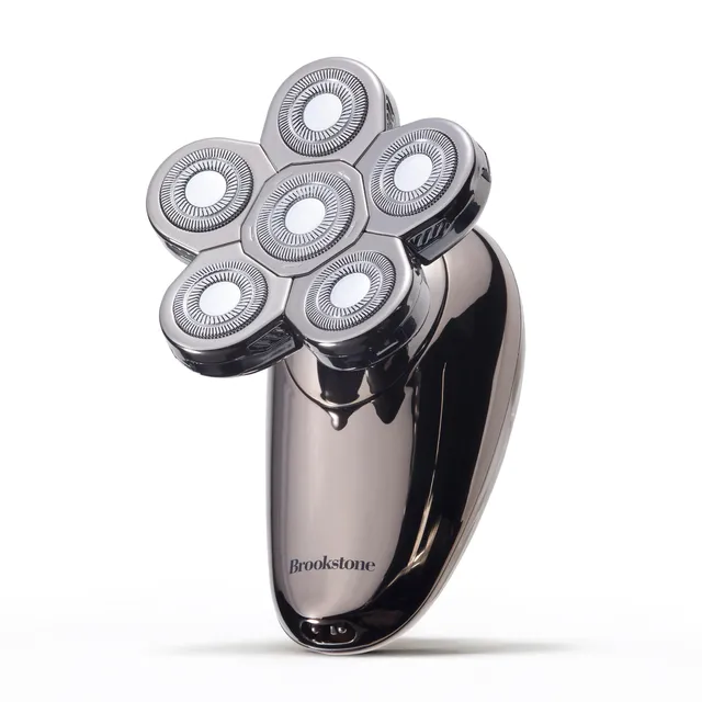 brookstone-6-head-flex-shaver-close-shave-with-pivoting-heads-rechargeable-batte image 1