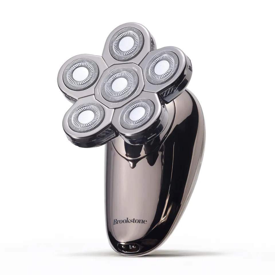 brookstone-6-head-flex-shaver-close-shave-with-pivoting-heads-rechargeable-batte image 1