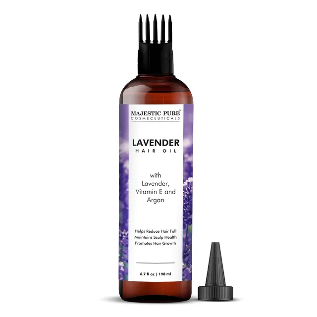 majestic-pure-lavender-hair-oil-with-vitamin-e-6-7-fl-oz-soothing-scalp-treatmen image 1
