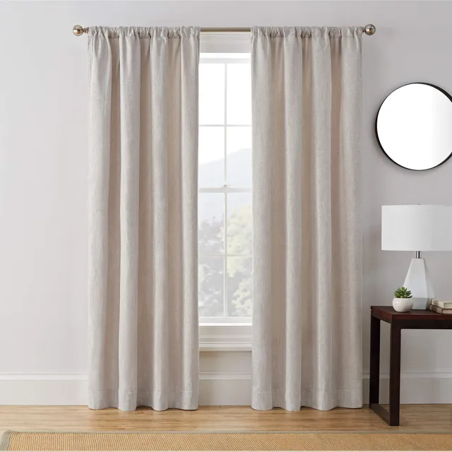 brookstone-troy-mid-century-modern-room-darkening-curtain-panel-with-liner-singl image 1