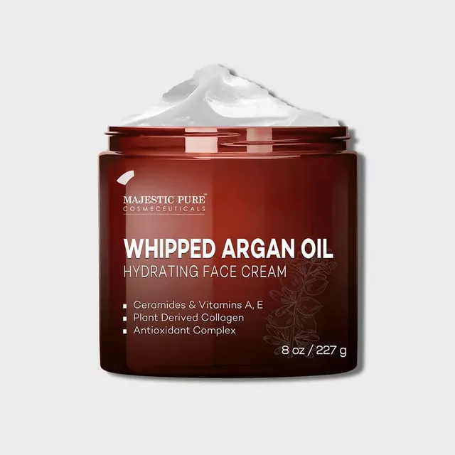 majestic-pure-whipped-argan-oil-face-cream-8-oz-anti-wrinkle-firming-moisturizer image 1