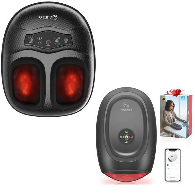 comfier-cupilo-shiatsu-foot-massager-with-heat-hand-massager-bundle image 1