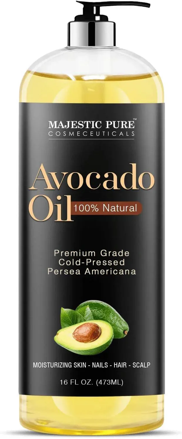 majestic-pure-100-pure-and-natural-avocado-oil-16-fl-oz-moisturizing-carrier-oil image 1