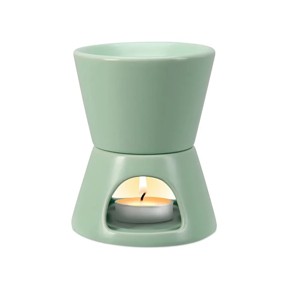 brookstone-2-in-1-tea-light-ceramic-diffuser-and-wax-warmer-rosemary-yuzu-aromat image 1