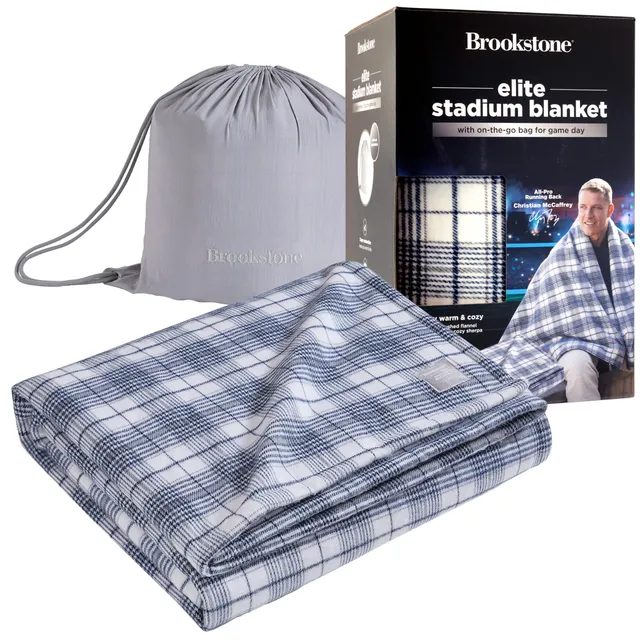 brookstone-elite-stadium-blanket-oversized-waterproof-outdoor-blanket-70-x-60-br image 1