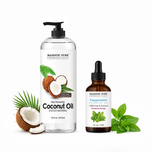 majestic-pure-daily-oil-pulling-detox-kit-coconut-peppermint-oil image 1