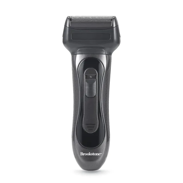 brookstone-electric-razor-for-men-dual-head-foil-shaver-precision-blades-cordles image 1