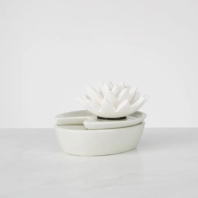 homedics-ellia-water-blossom-porcelain-aroma-diffuser-ceramic-waterless image 1