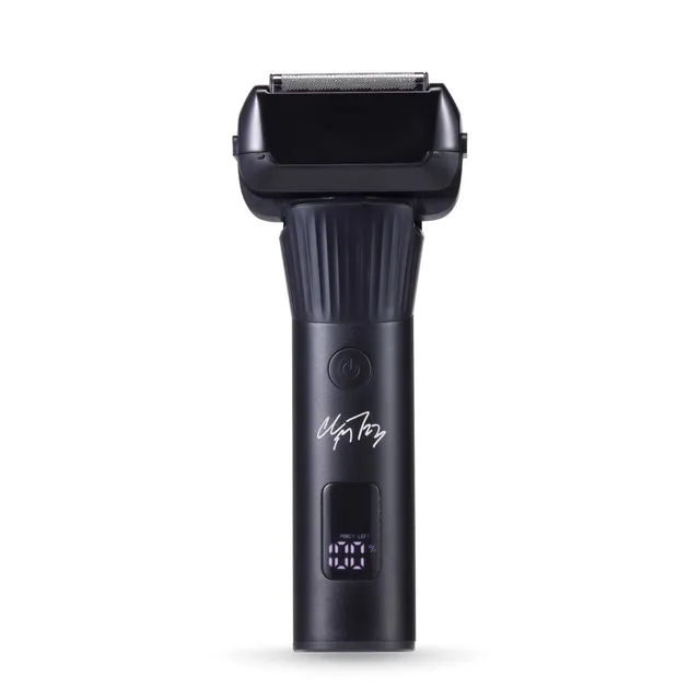 brookstone-5-head-foil-shaver-cordless-rechargeable-wet-dry-lcd-display-black image 1