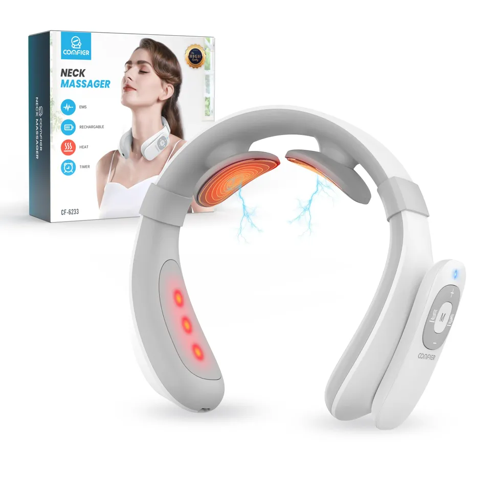 comfier-6322-portable-intelligent-electric-pulse-neck-massager-with-heat image 1