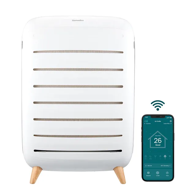 homedics-extra-large-room-smart-air-purifier-c500-with-wi-fi-and-app-control image 1
