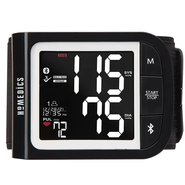 homedics-premium-wrist-blood-pressure-monitor-with-attached-cuff-smart-measure-t image 1