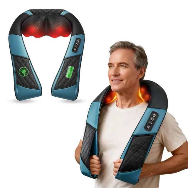comfier-cordless-neck-massager-with-heat-deep-tissue-shiatsu-massage-pillow-4d-k image 1