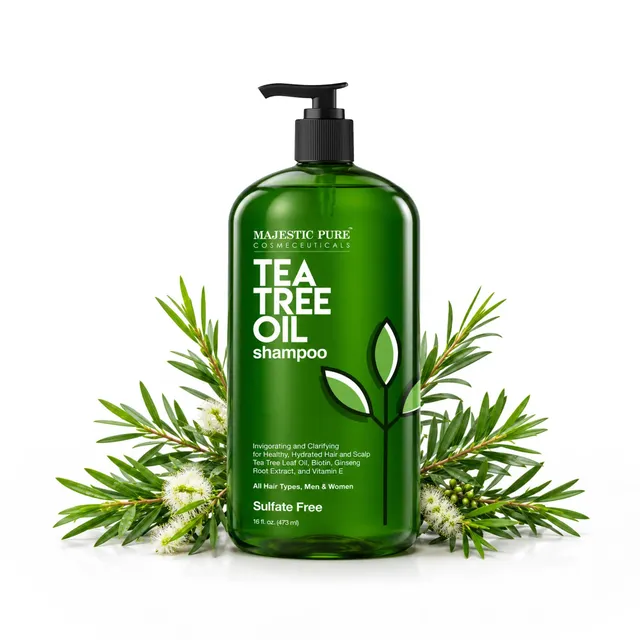 majestic-pure-tea-tree-shampoo-16-fl-oz-clarifying-shampoo-for-scalp-cleansing-o image 1