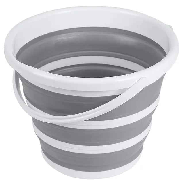 brookstone-collapsible-bucket-foldable-cleaning-bucket-with-handle-2-6-gal-10l-f image 1