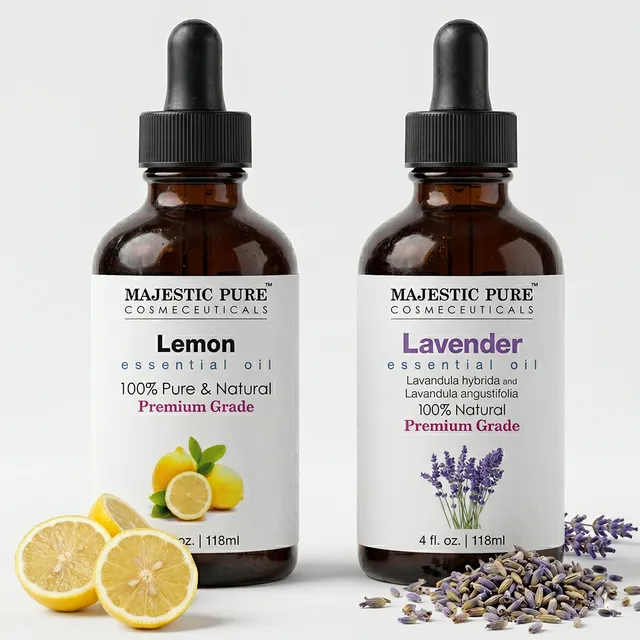 majestic-pure-lavender-lemon-essential-oil-duo-calming-fresh-aromatherapy-blend image 1