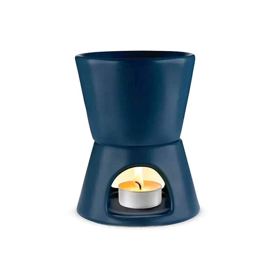 brookstone-2-in-1-tea-light-ceramic-diffuser-and-wax-warmer-ceramic-aromatherapy image 1