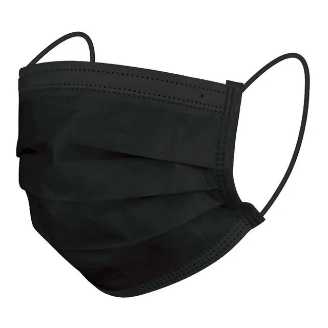homedics-black-single-use-ear-loop-face-mask-50-count image 1