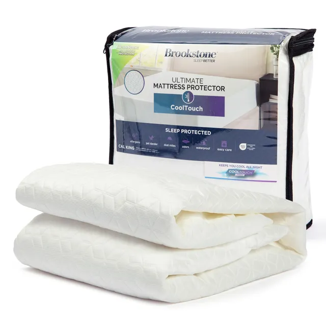 brookstone-ultimate-mattress-protector-with-cool-touch-premium-polyester-and-pol image 1