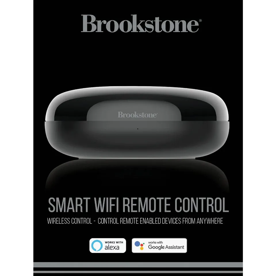 brookstone-smart-ir-controller-universal-remote-for-alexa-google-assistant-wifi- image 1