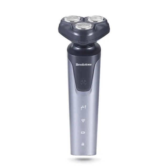 brookstone-3-head-rotary-shaver-precision-shave-cutting-edge-design-professional image 1