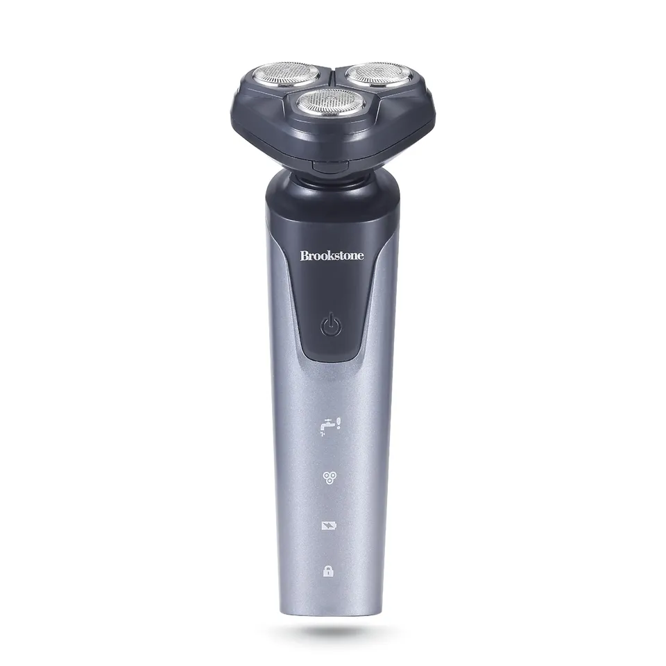 brookstone-3-head-rotary-shaver-precision-shave-cutting-edge-design-professional image 1