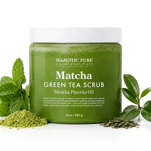 majestic-pure-matcha-green-tea-scrub-10-oz image 1