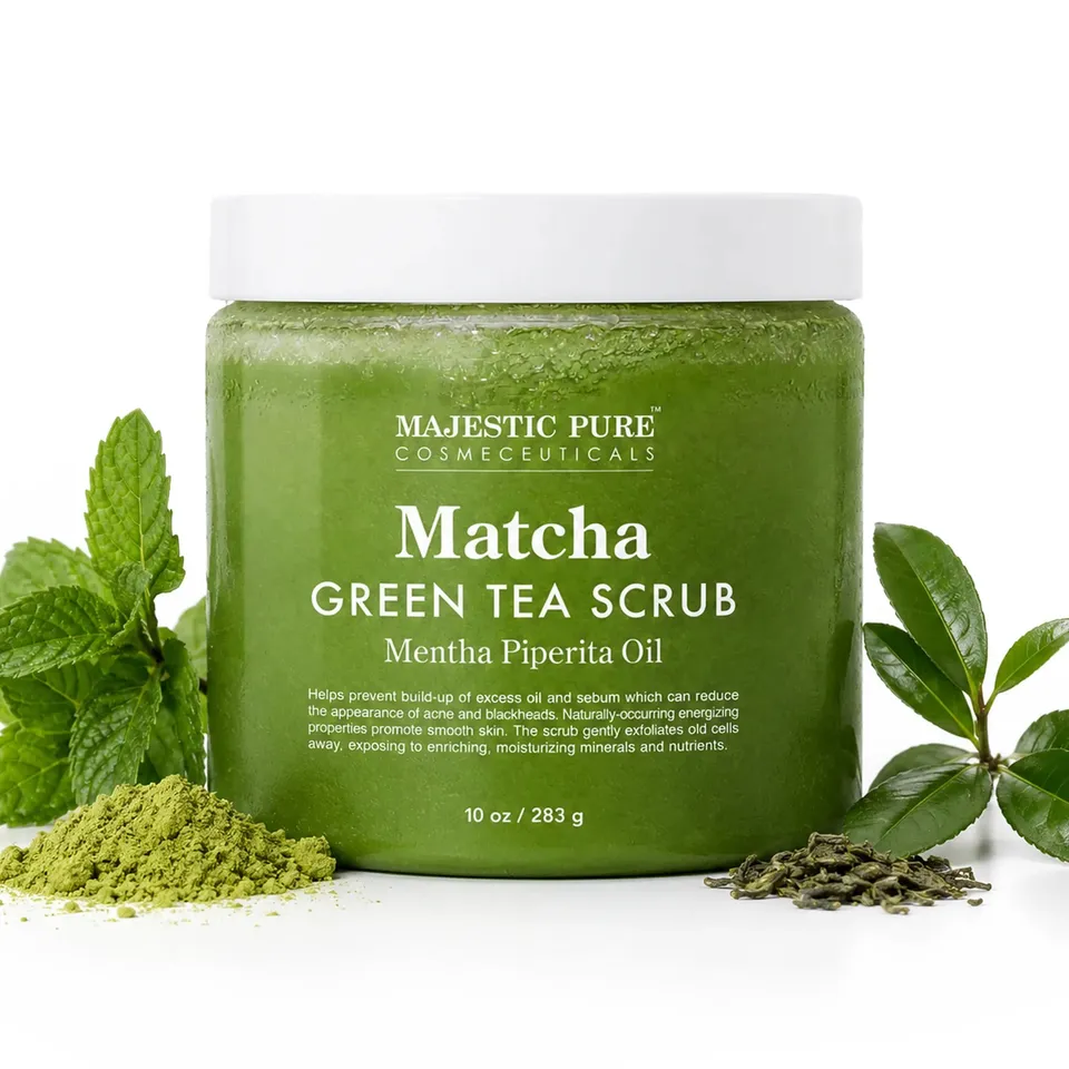 majestic-pure-matcha-green-tea-scrub-10-oz image 1
