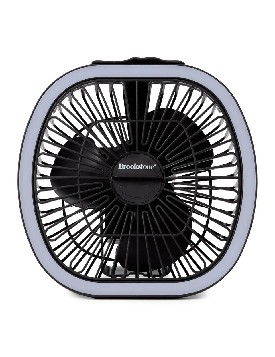 brookstone-rechargeable-aroma-fan-mini-portable-fan-with-aromatherapy-diffuser-a image 1