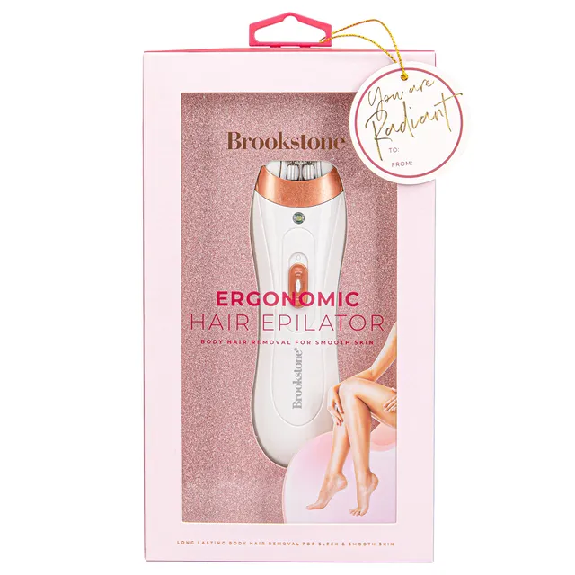 brookstone-holiday-epilator-for-women-cordless-battery-powered-facial-bikini-leg image 1