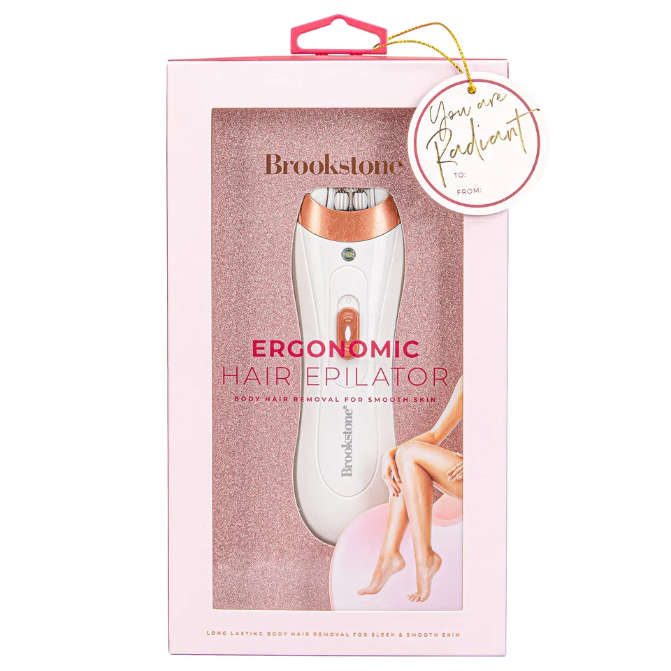 brookstone-holiday-epilator-for-women-cordless-battery-powered-facial-bikini-leg image 1