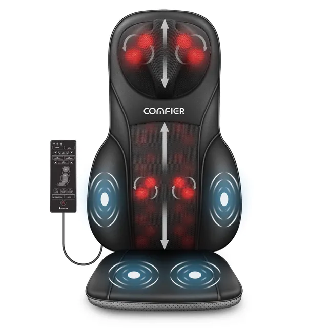 comfier-shiatsu-back-massager-with-heat-full-back-kneading-rolling-massage-chair image 1