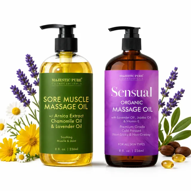 majestic-pure-caress-connect-set-2-pack-massage-oils-for-relaxation-and-intimacy image 1