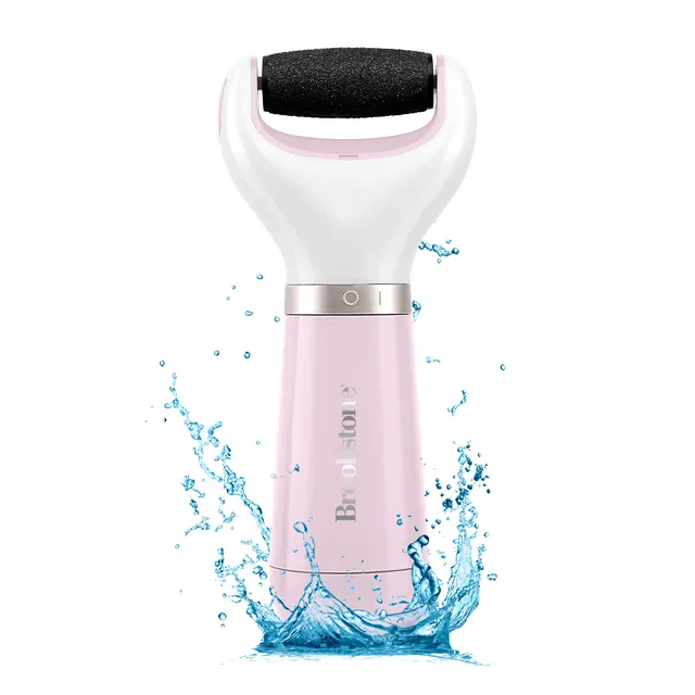 brookstone-electric-foot-callus-remover-diamond-micro-mineral-roller-battery-ope image 1