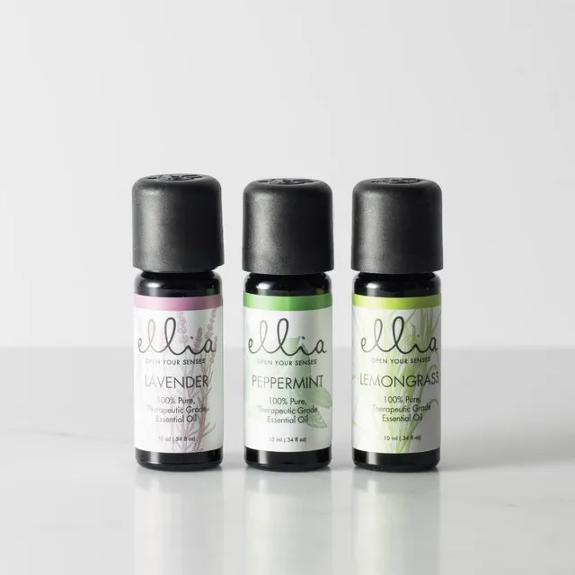 ellia-by-homedics-single-notes-essential-oil-3-pack-lavender-peppermint-lemongra image 1