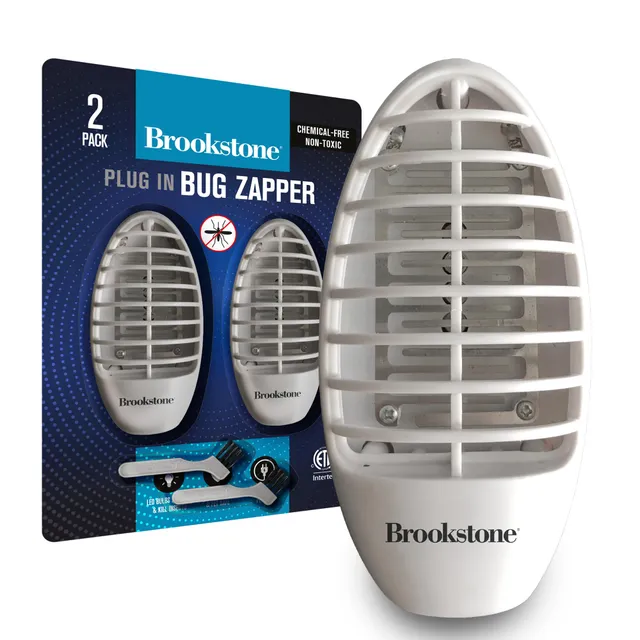 brookstone-wall-plug-in-bug-zapper-2-pack-chemical-free-non-toxic-removable-catc image 1
