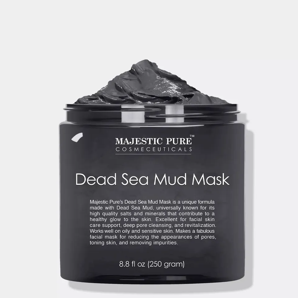 majestic-pure-dead-sea-mud-mask-8-oz-deep-cleansing-oil-balance image 1